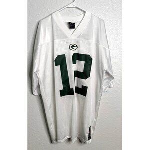 Reebok NFL Green Bay White Rogers #12 Jersey Size XL